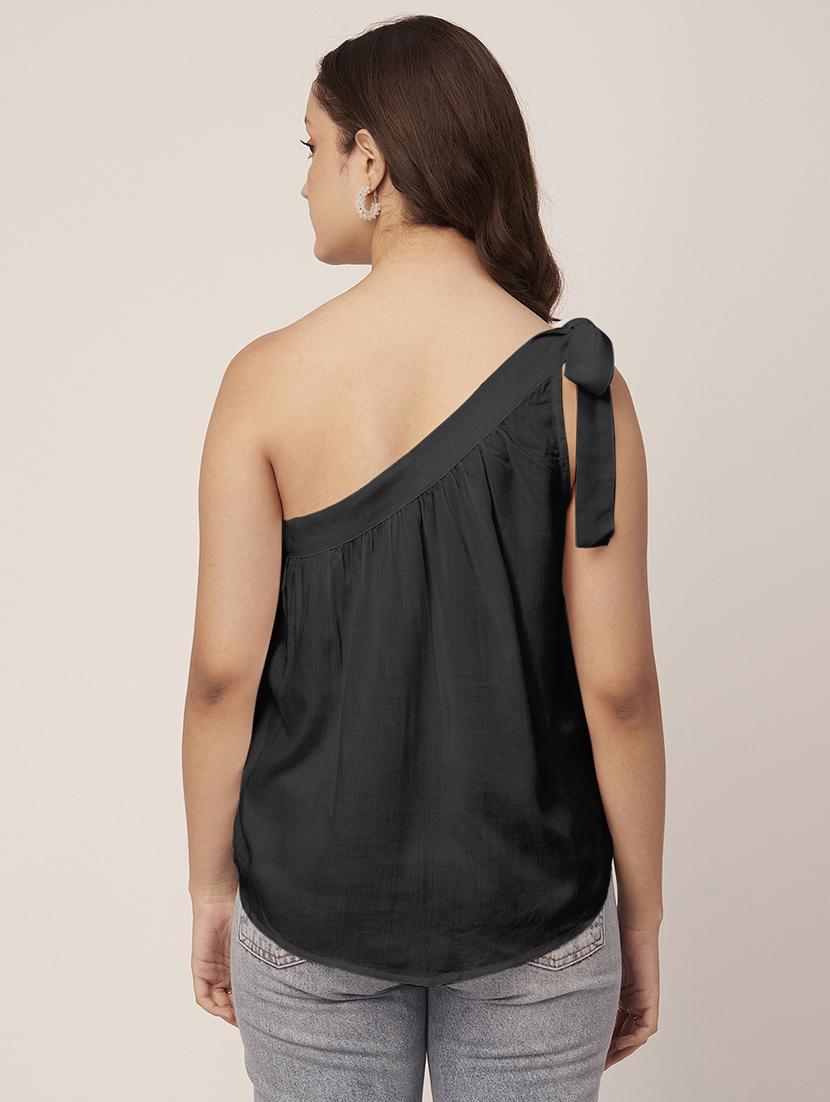 black viscose regular shirt - 20148986 - Standard Image - 3