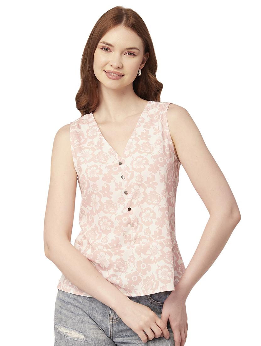 women's a line v neck top - 20148995 - Zoom Image - 0