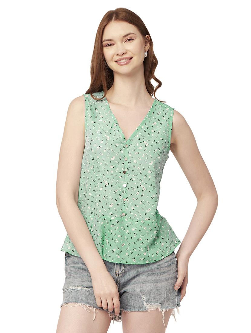 women's a line v neck top - 20148996 -  Zoom Image - 0