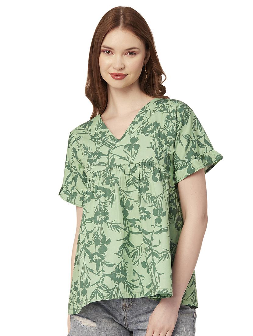 women's a line v neck top - 20149033 -  Zoom Image - 0