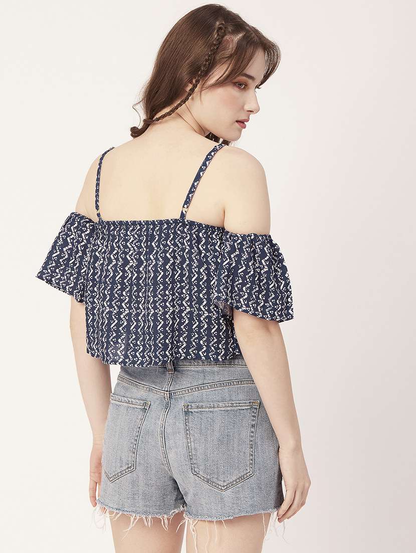 women's crop shoulder strap top - 20149038 -  Standard Image - 3
