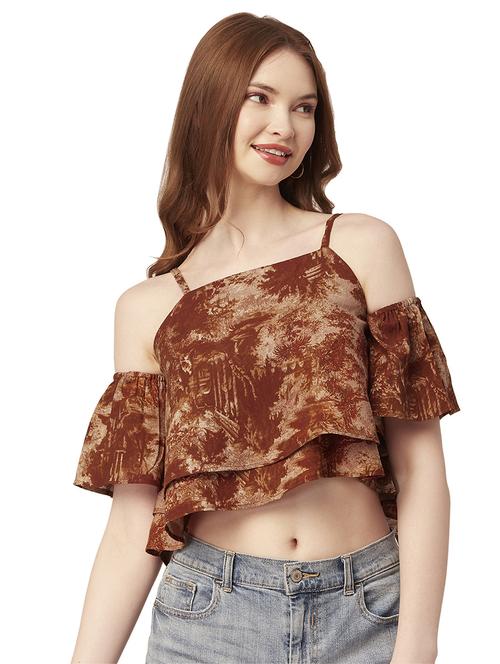 women's crop shoulder strap top - 20149040 -  Standard Image - 0