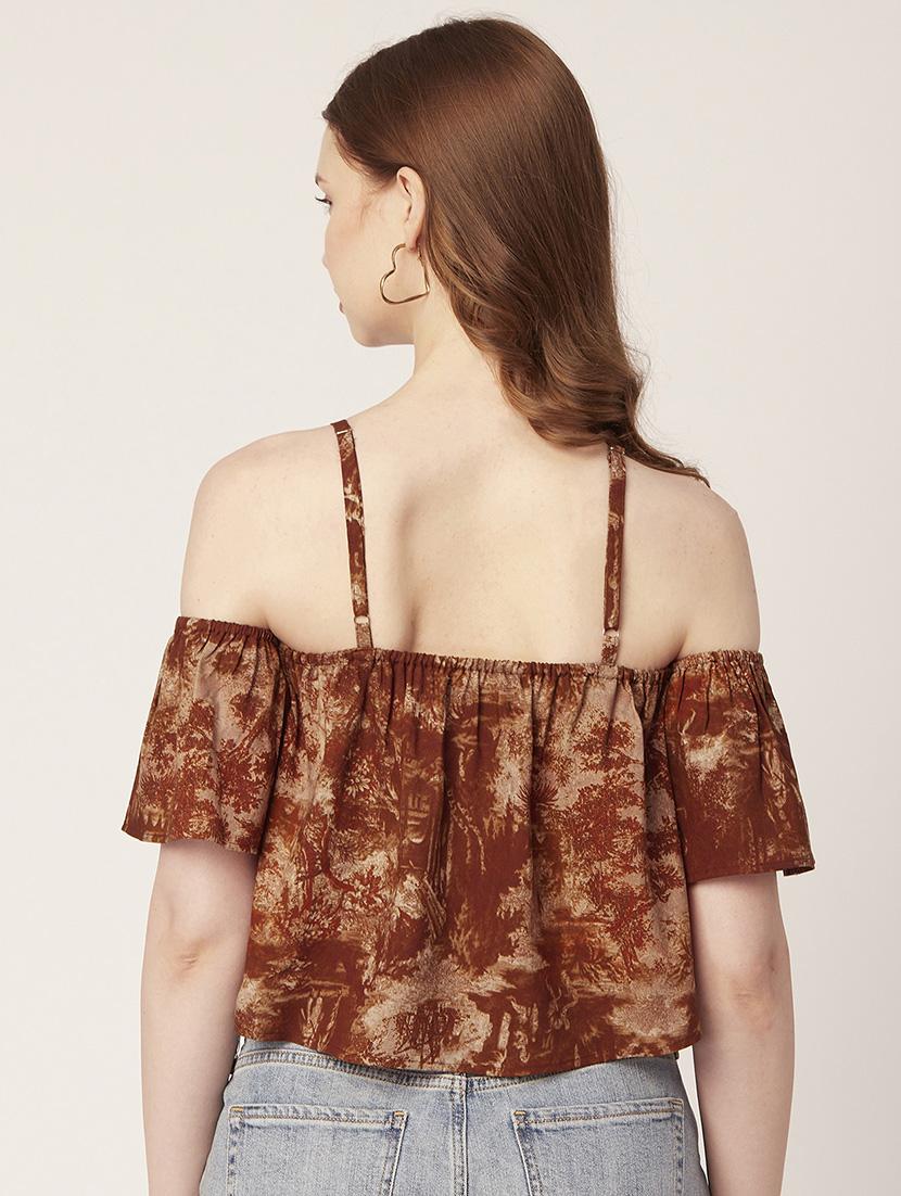women's crop shoulder strap top - 20149040 - Standard Image - 3