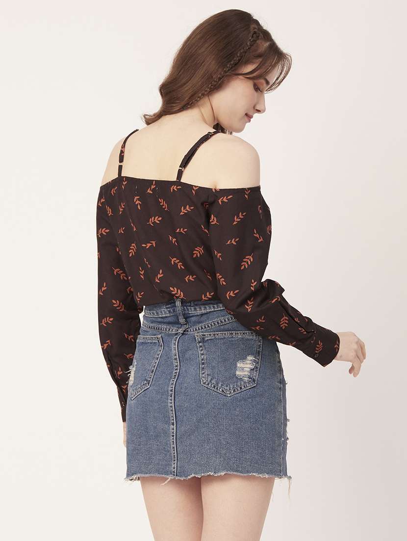 women's crop shoulder strap top - 20149049 - Standard Image - 3