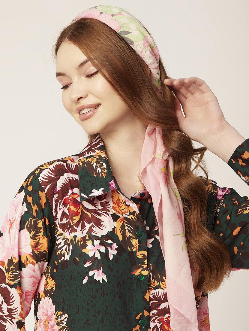 women's high low floral dress - 20149063 - Standard Image - 3