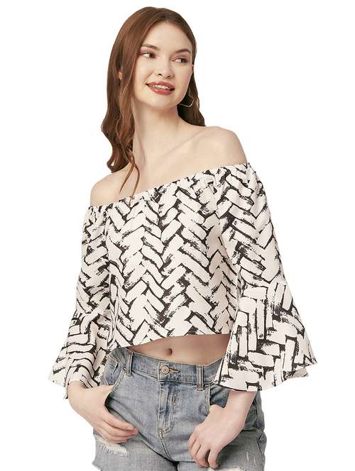 women's straight off shoulder top - 20149068 -  Standard Image - 0