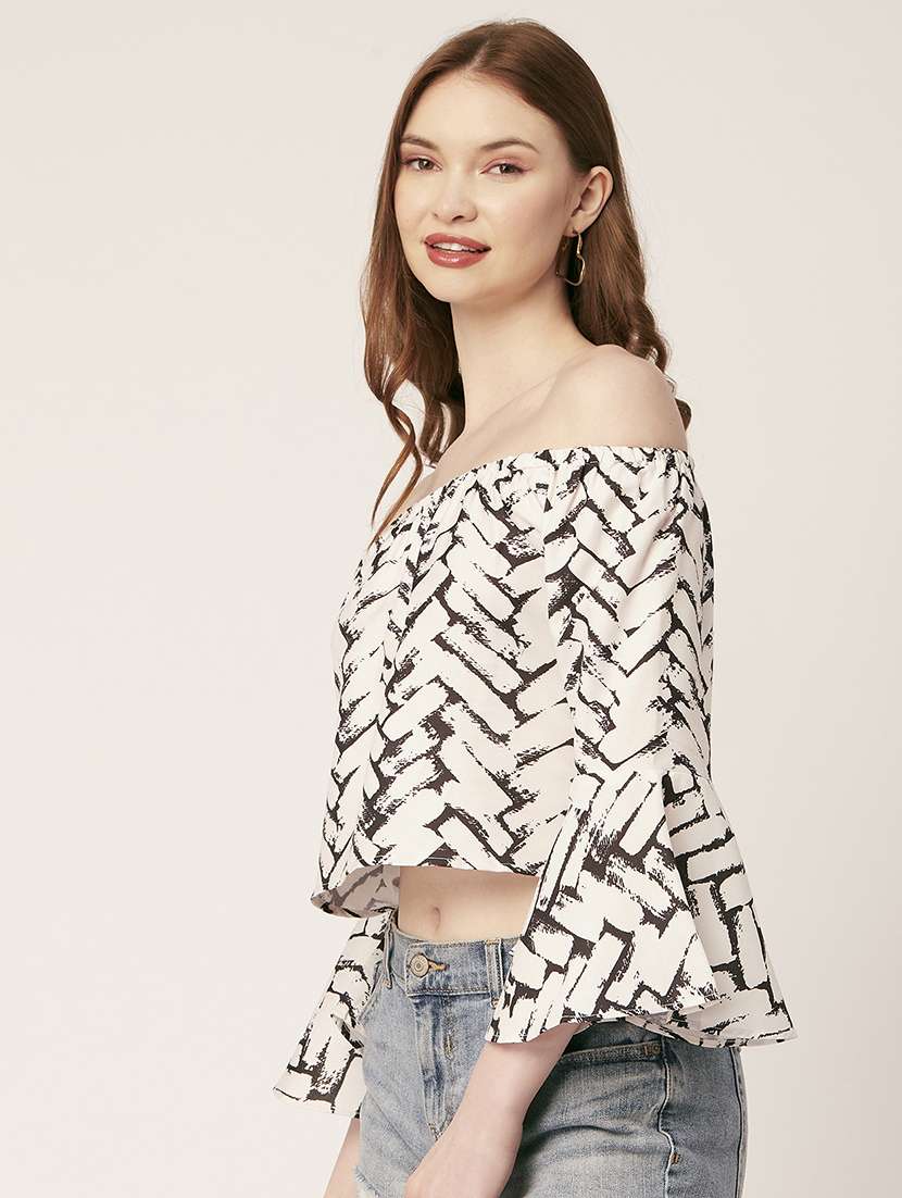 women's straight off shoulder top - 20149068 -  Standard Image - 3