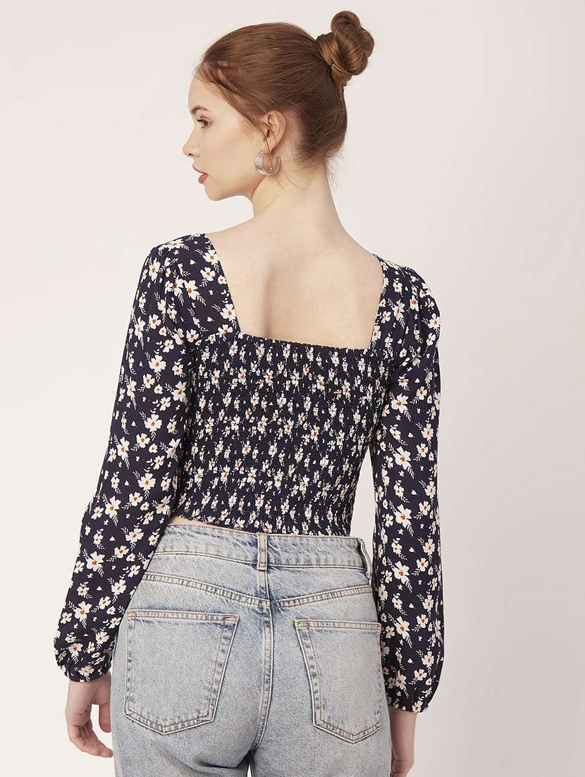 women's crop square neck top - 20149087 -  Standard Image - 3