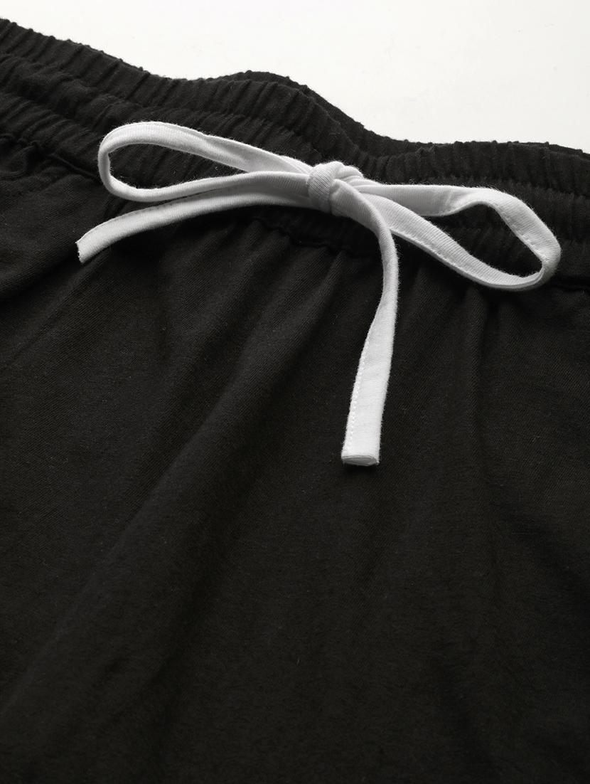 black cotton tailored shorts - 20149101 - Standard Image - 5