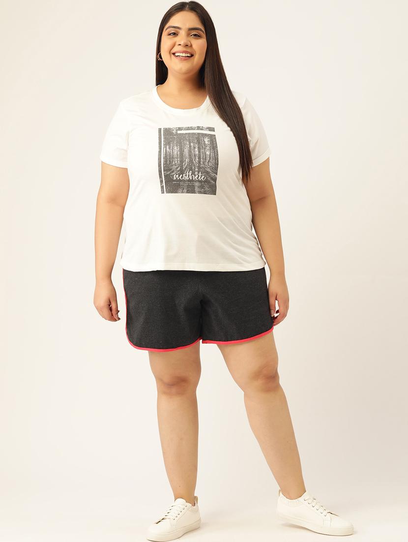 grey cotton tailored shorts - 20149103 - Standard Image - 3