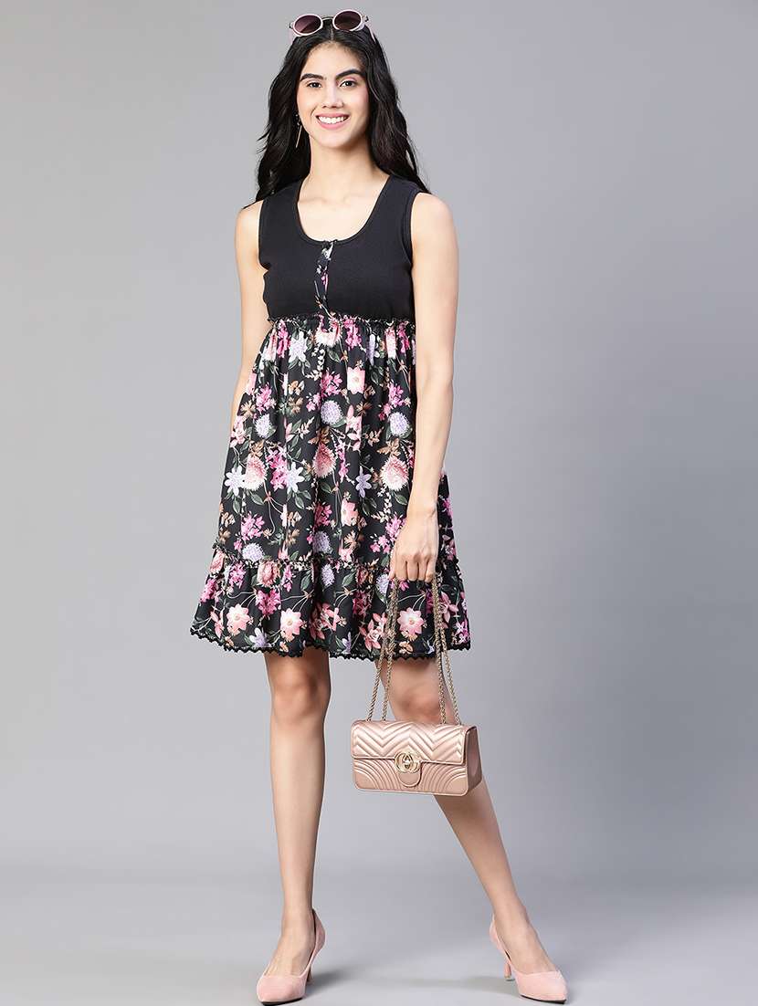 women's tiered dress floral dress - 20149231 -  Standard Image - 3