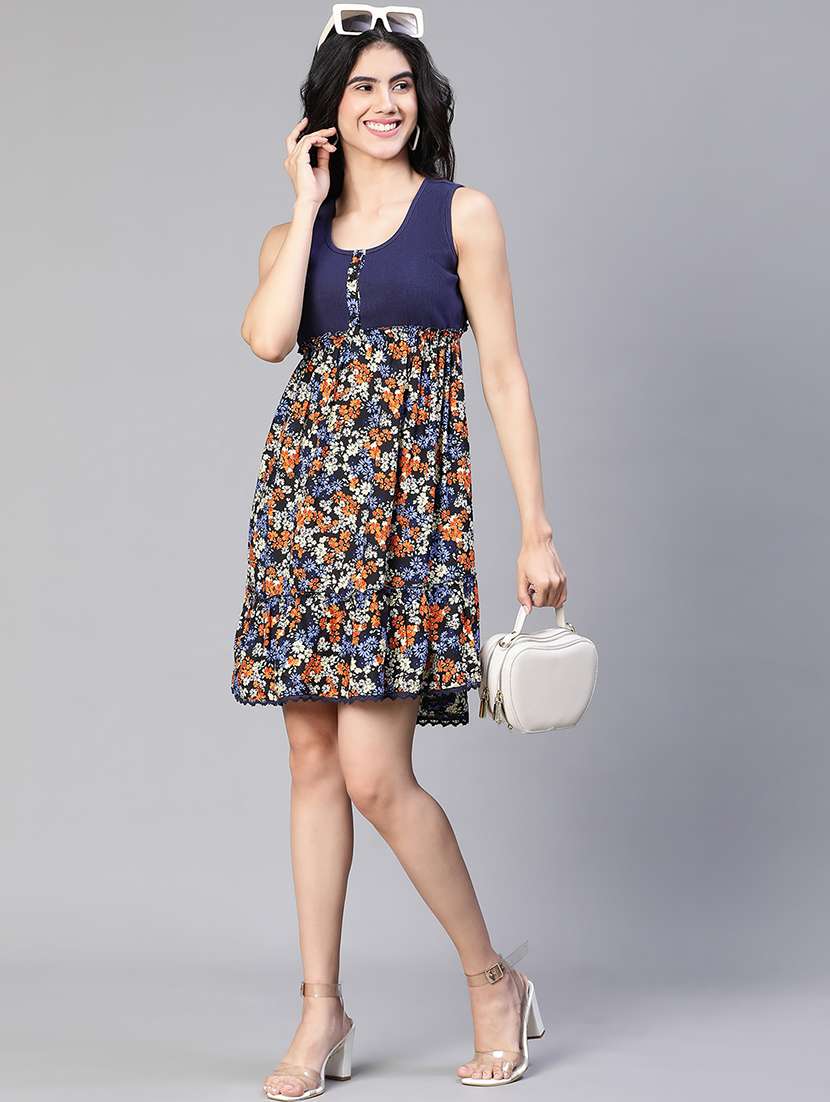 women's tiered dress floral dress - 20149232 -  Standard Image - 3