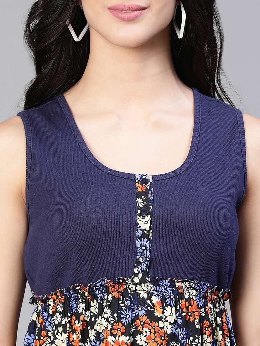 women's tiered dress floral dress - 20149232 -  Standard Image - 5