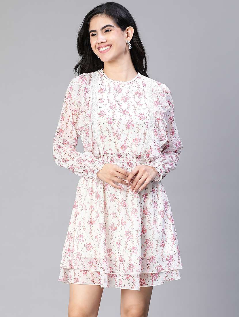 women's layered floral dress - 20149239 - Zoom Image - 0