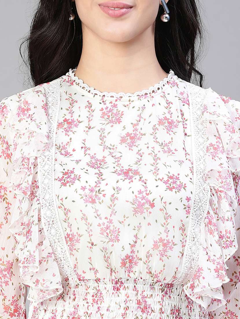 women's layered floral dress - 20149239 - Standard Image - 5