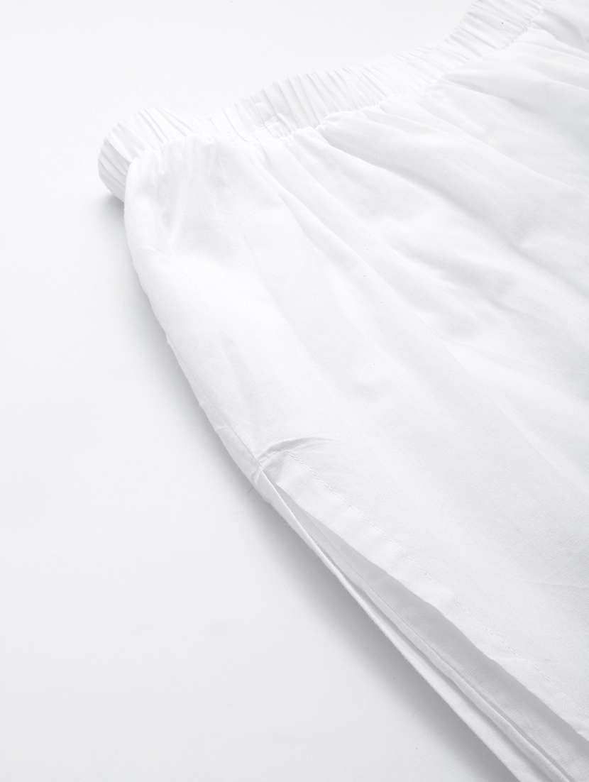 women solid color flat front culottes - 20149242 -  Standard Image - 5