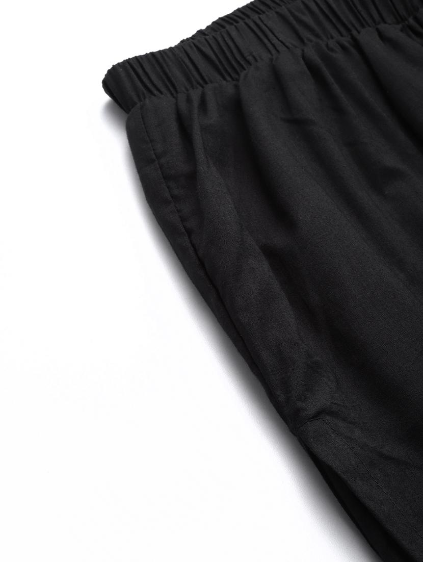 women solid color flat front culottes - 20149244 - Standard Image - 5