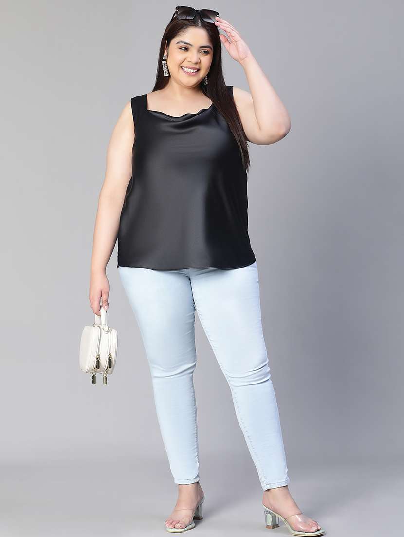 women's straight cowl neck top - 20149268 - Standard Image - 3