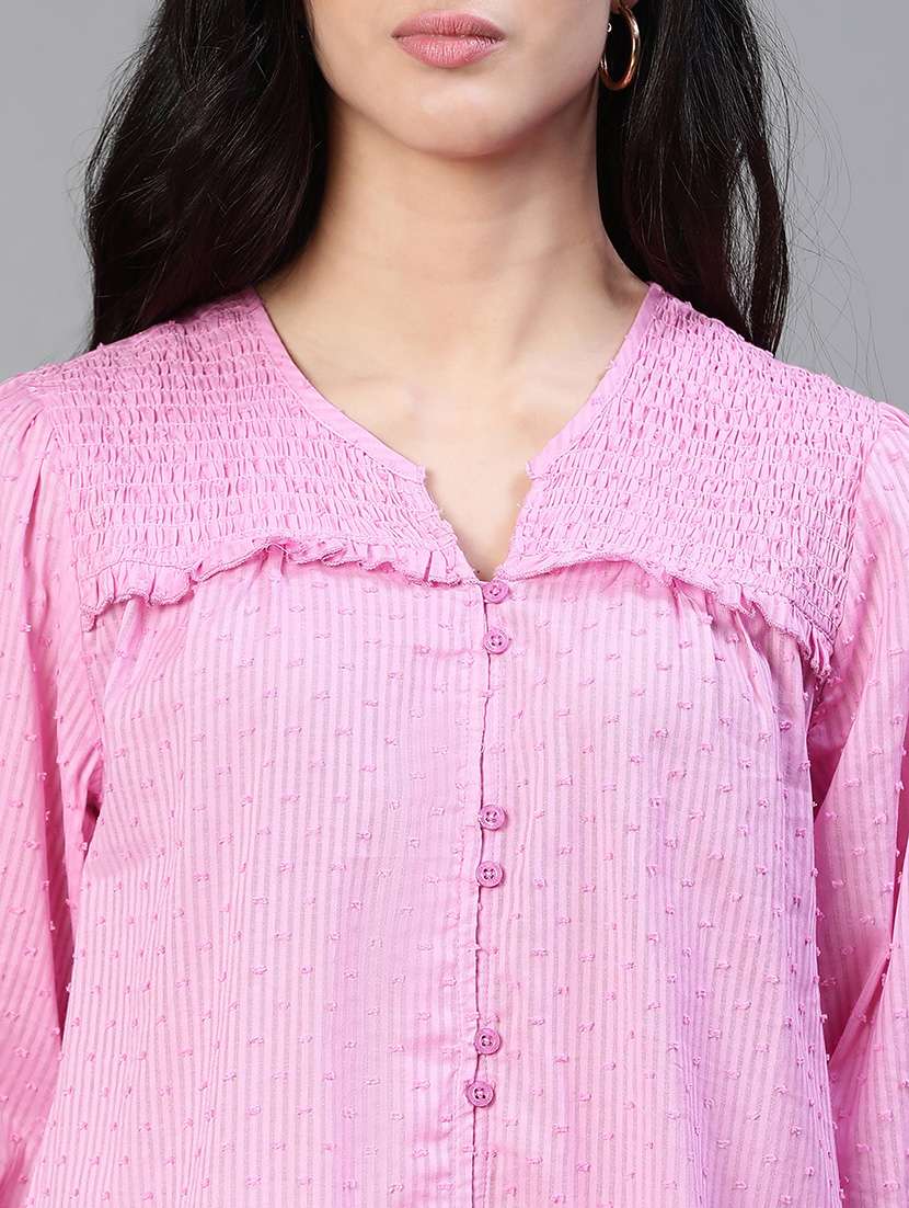 women's straight notch neck top - 20149295 - Standard Image - 5