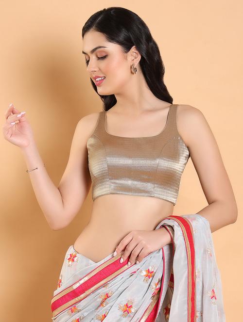 sliver regular stitched blouse - 20149336 - Standard Image - 0