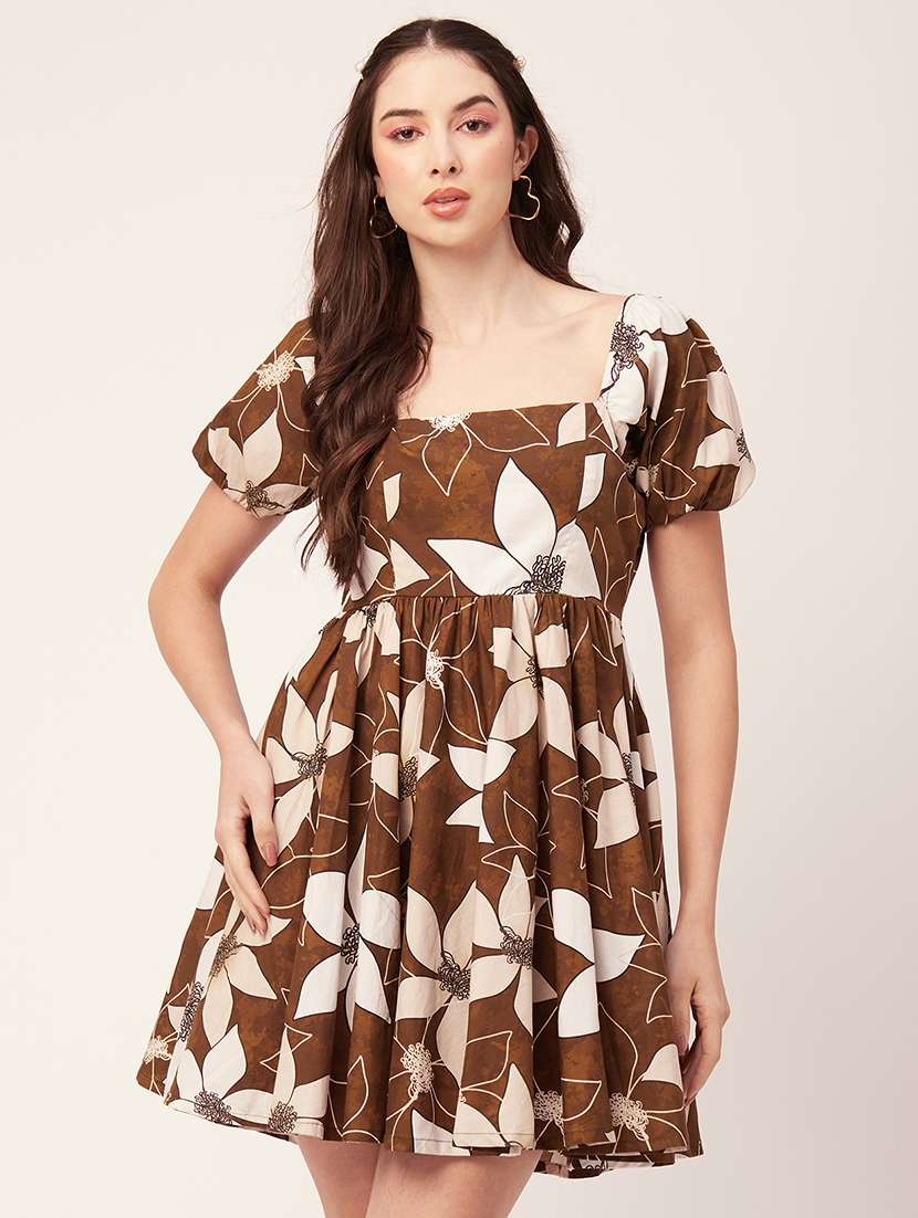 women's fit & flare floral dress