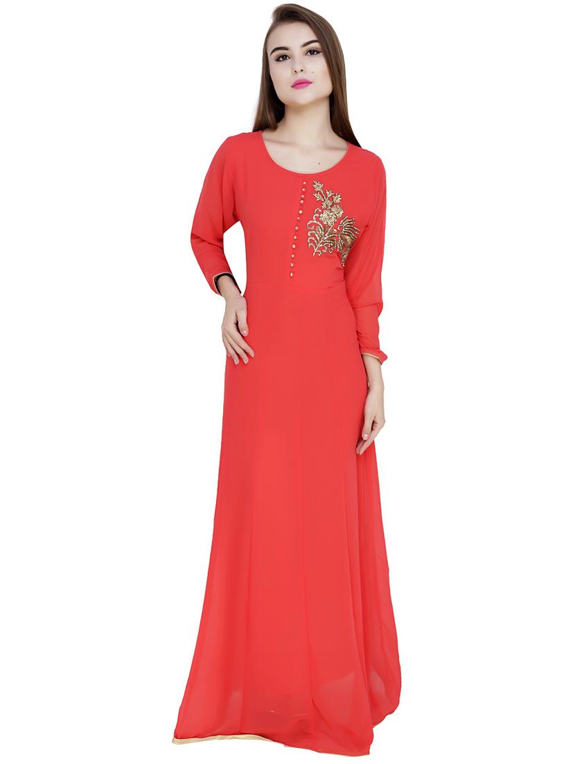 embellished flared ethnic dress  - 20150170 -  Zoom Image - 0