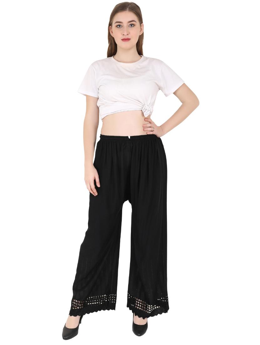 solid straight regular palazzo - 20150207 - Standard Image - 3