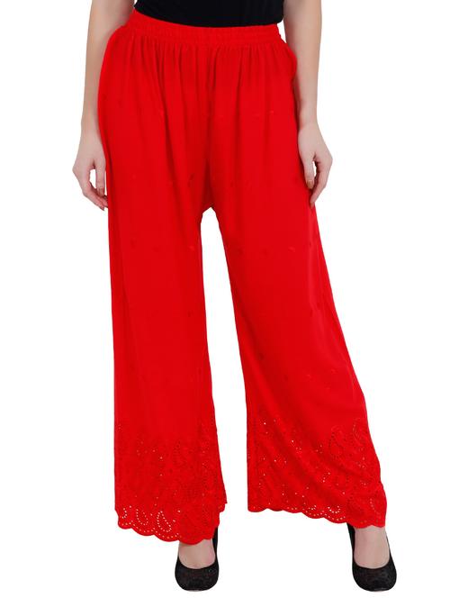 self design flared regular palazzo - 20150211 - Standard Image - 0