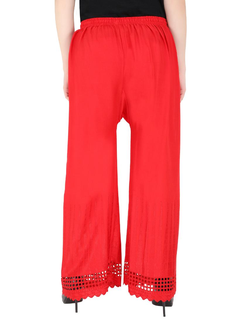 solid straight regular palazzo - 20150243 - Standard Image - 3