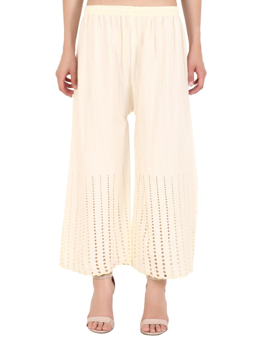 women solid palazzo