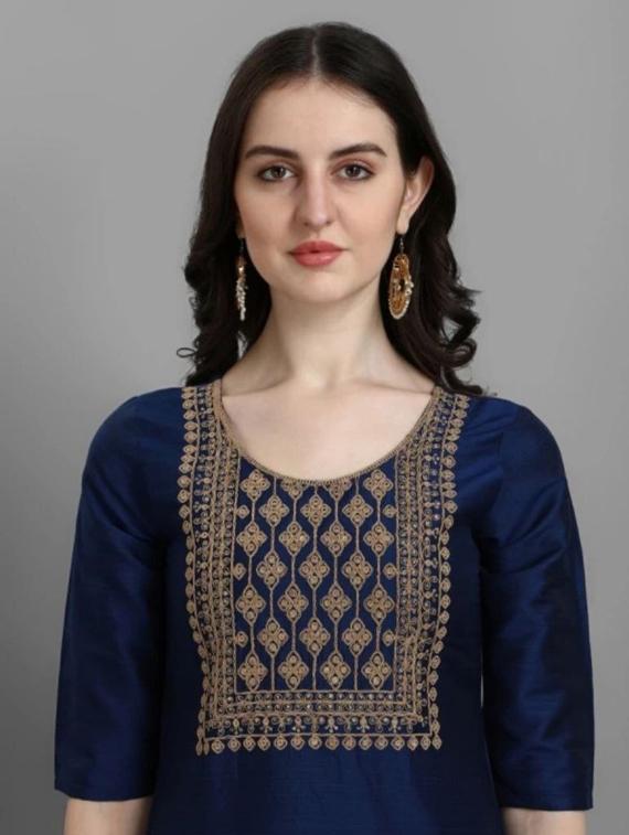 embroidered kurta pant set with dupatta - 20150513 - Standard Image - 3