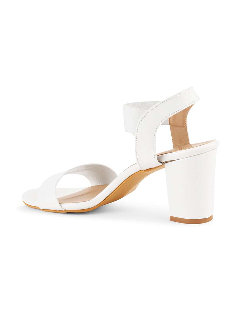 white patent leather ankle strap sandals - 20151198 -  Standard Image - 3