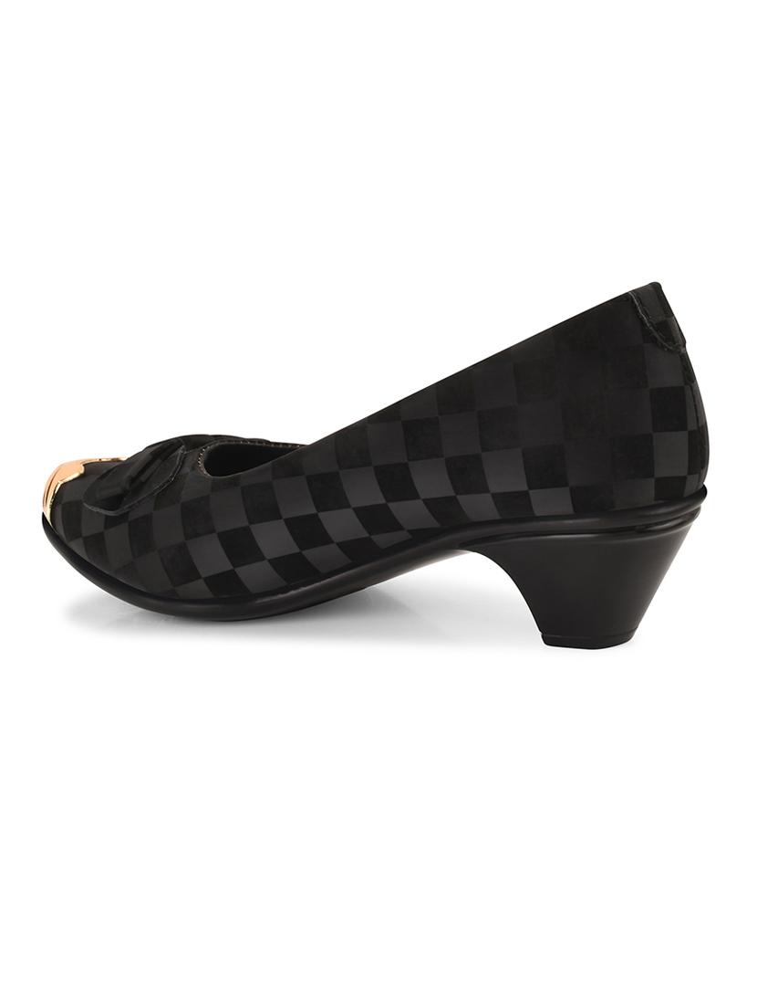 black pu slip on ballerina - 20151229 - Standard Image - 3