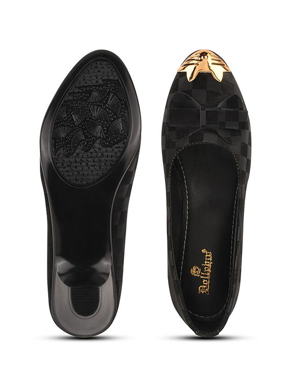 black pu slip on ballerina - 20151229 - Standard Image - 5