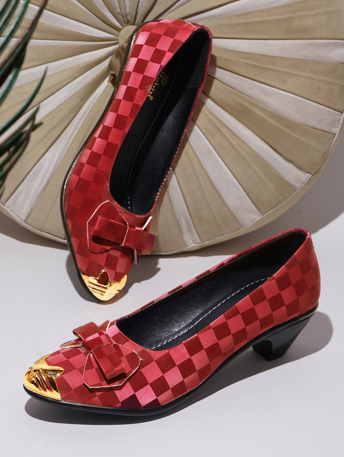 red pu slip on ballerina - 20151231 -  Zoom Image - 0