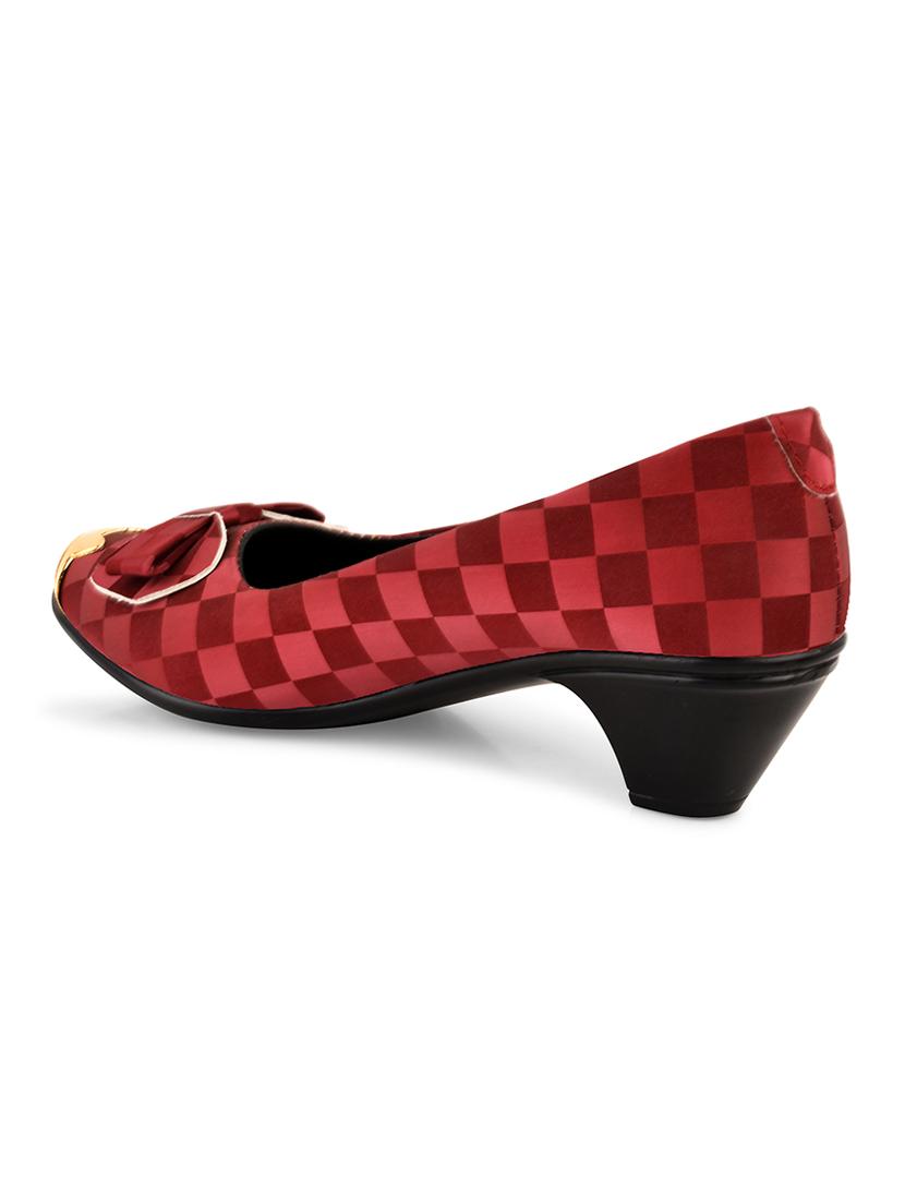 red pu slip on ballerina - 20151231 - Standard Image - 3
