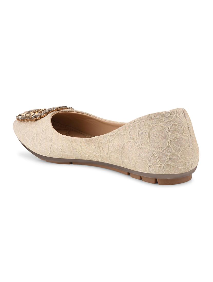 beige pu slip on ballerina - 20151239 - Standard Image - 3