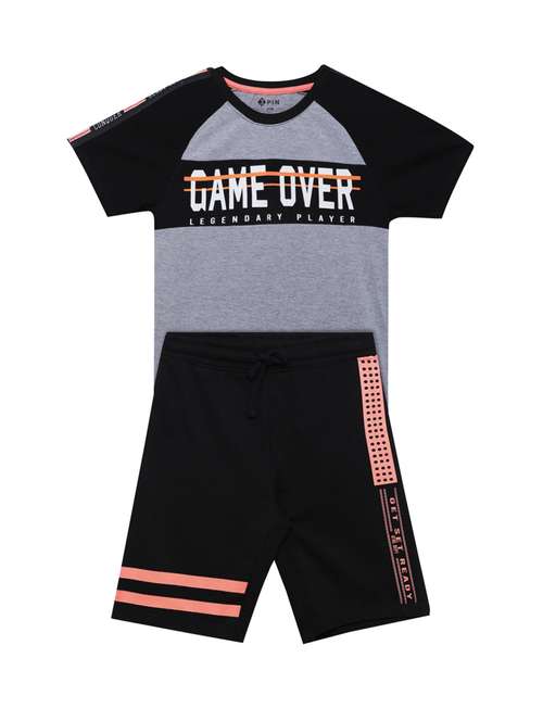boys multi colored shorts sets  - 20151923 -  Standard Image - 0