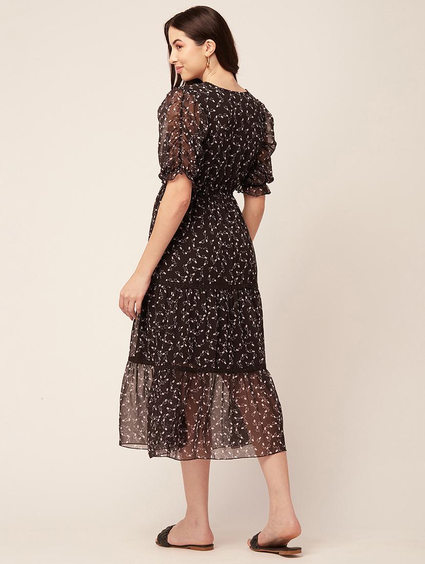 women's tiered dress floral dress - 20152410 - Standard Image - 3