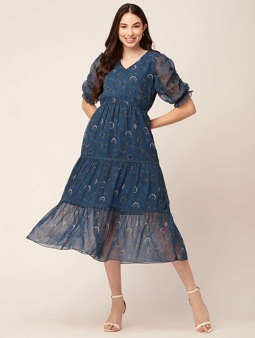women's tiered dress floral dress - 20152414 -  Zoom Image - 0