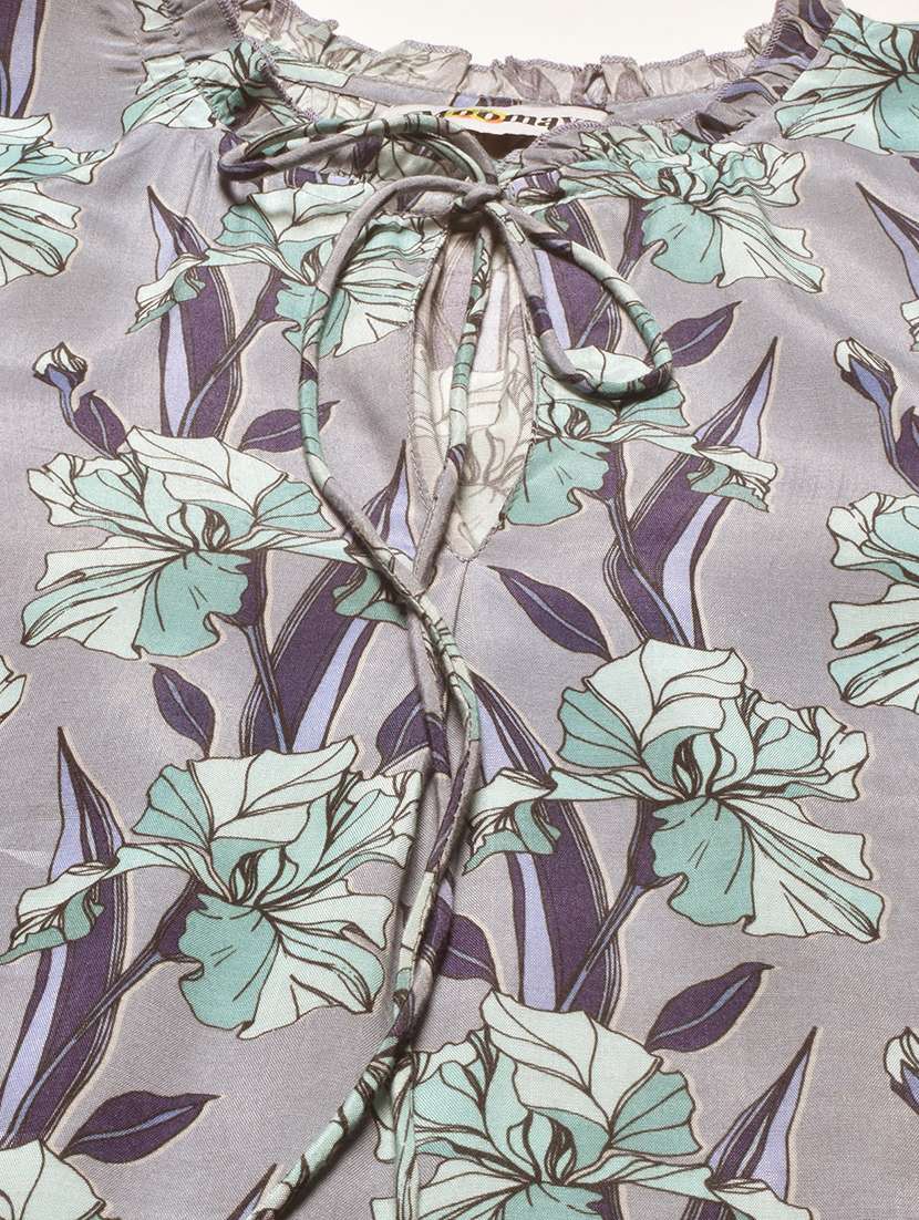 women's straight tie-up neck top - 20152418 -  Standard Image - 5