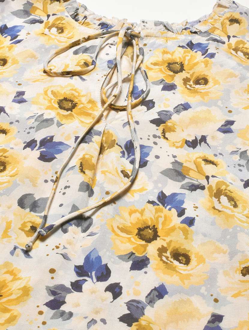 women's straight tie-up neck top - 20152419 -  Standard Image - 5