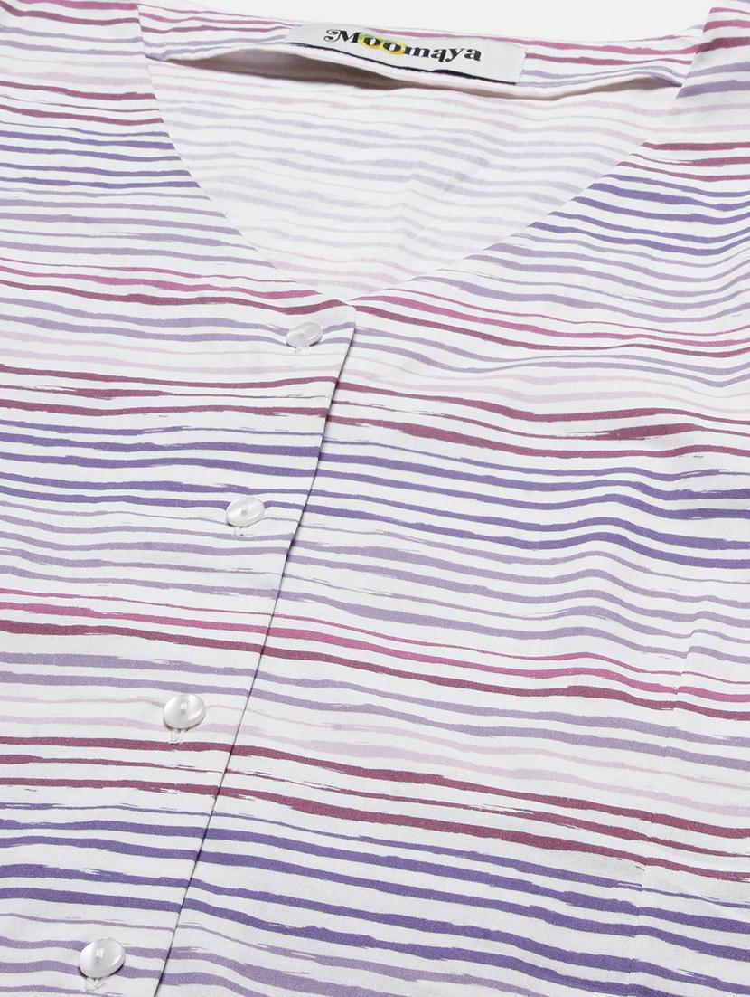 women's straight v neck top - 20152446 - Standard Image - 5