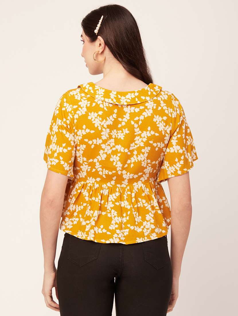 women's peplum v neck top - 20152449 - Standard Image - 3