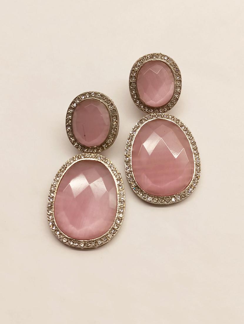 pink alloy drop earring - 20152784 - Zoom Image - 0