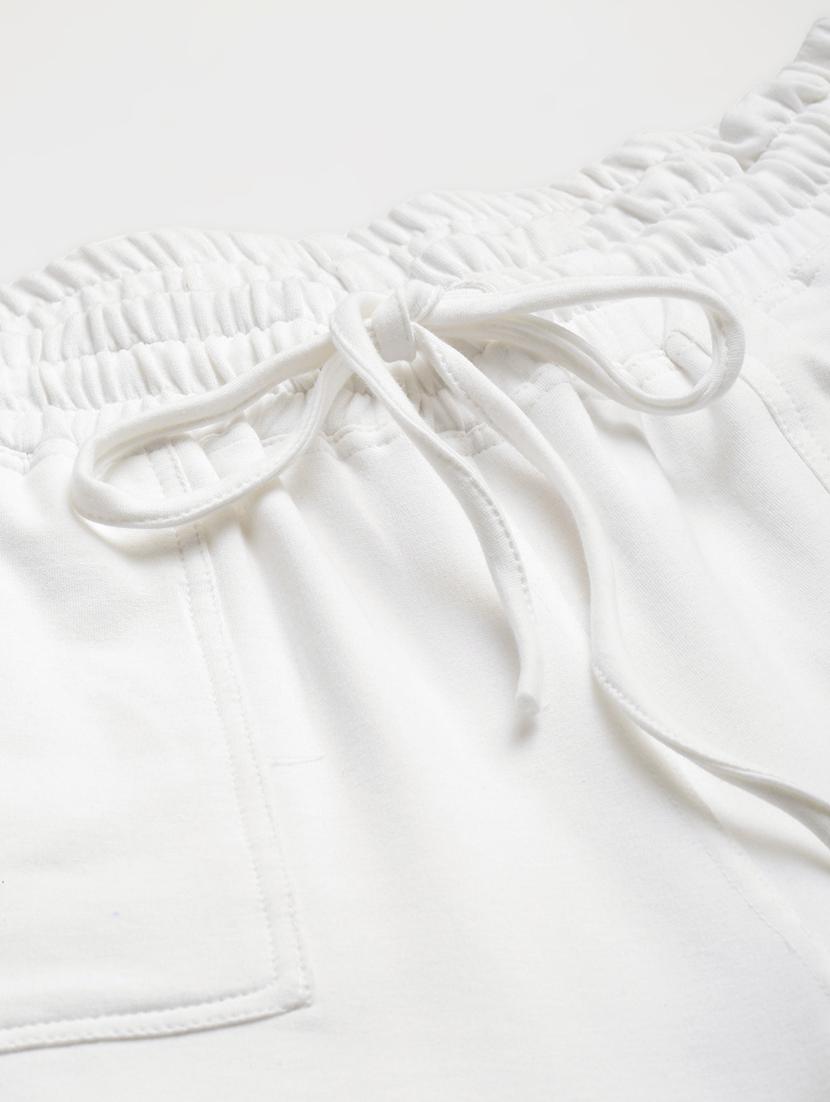 plus size white solid cargo trouser - 20152929 - Standard Image - 5