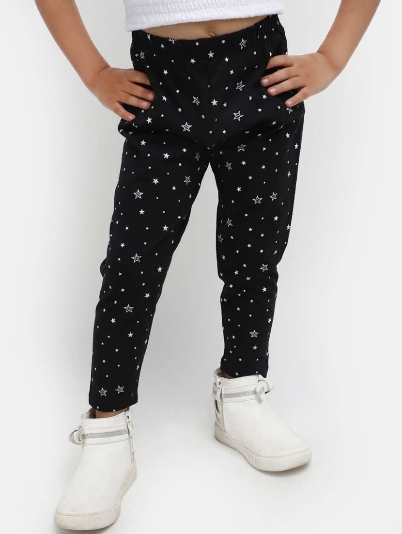 black printed ankle length legging