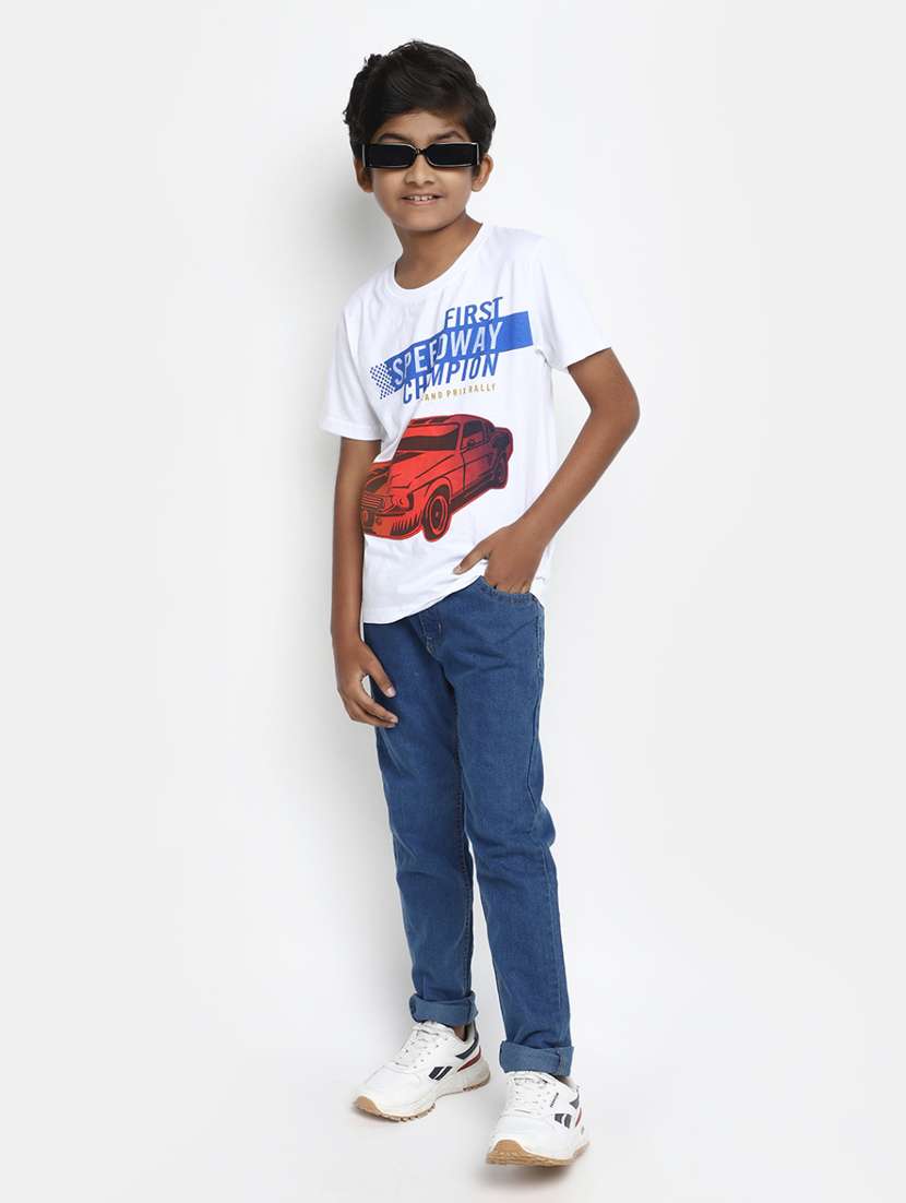 boys round neck printed t-shirt - 20153270 -  Standard Image - 3