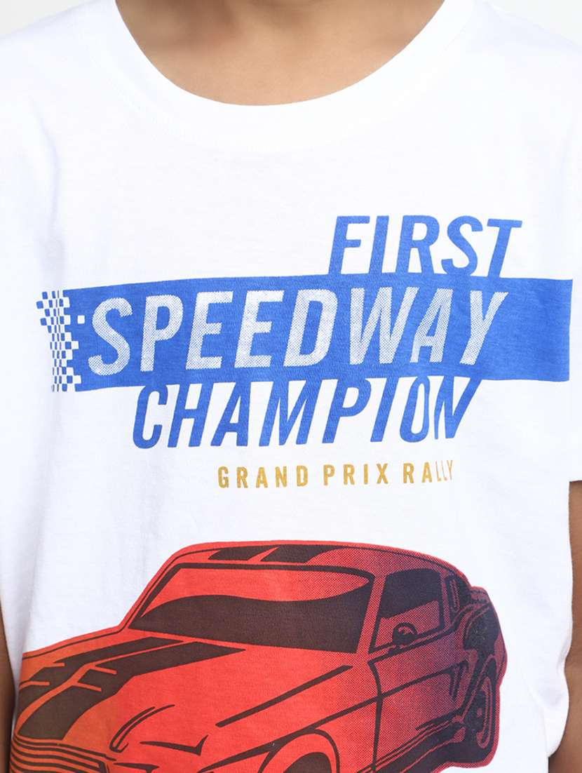 boys round neck printed t-shirt - 20153270 -  Standard Image - 5