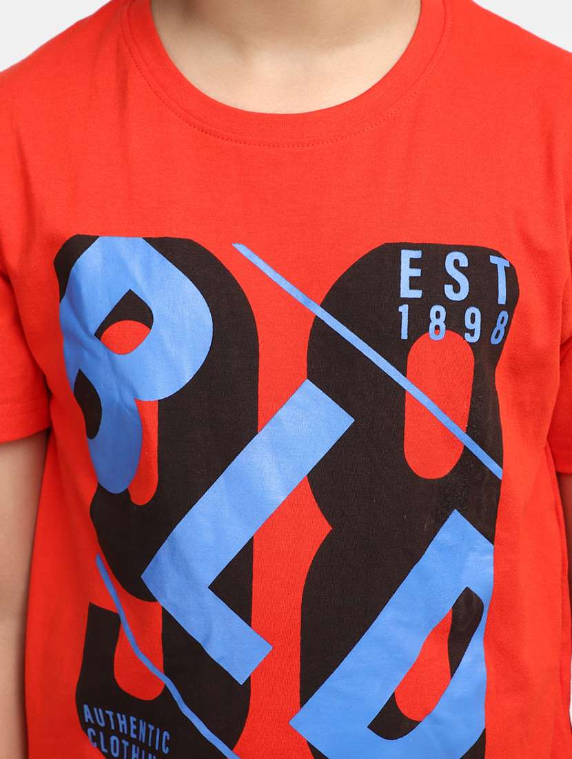 boys round neck printed t-shirt - 20153298 -  Standard Image - 5